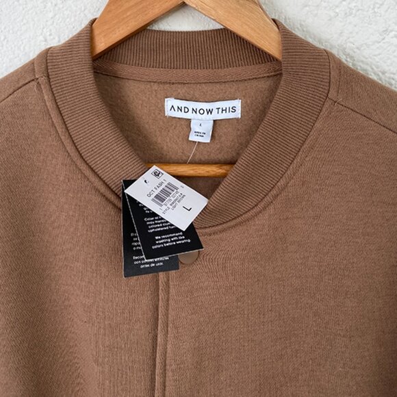 NWT, Men's Knit Bomber Jacket - Picture 2 of 2